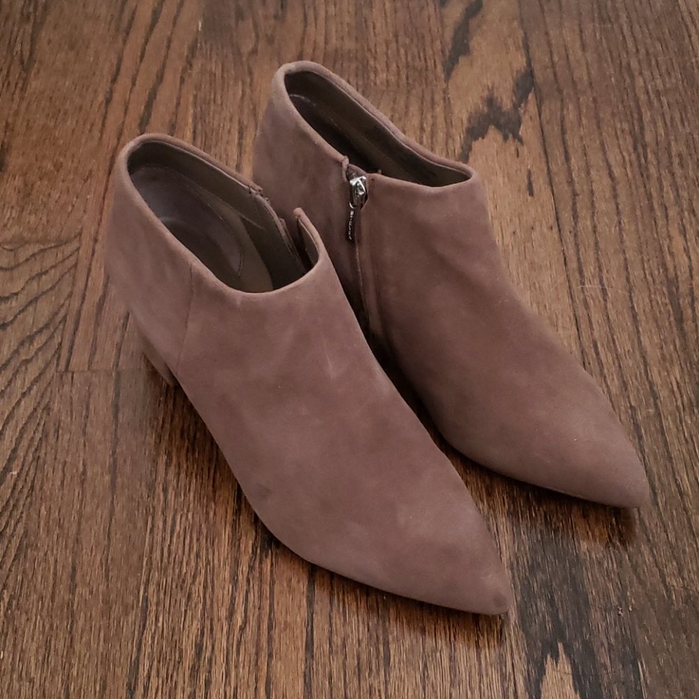 Steven by Steven Madden Tan Suede Booties